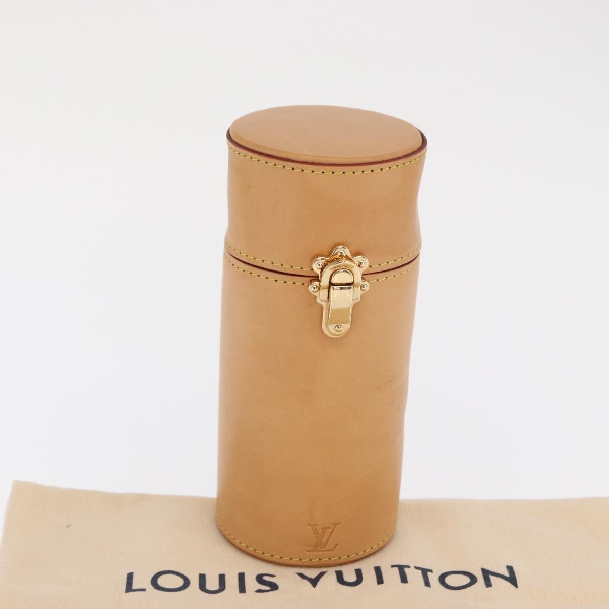LOUIS VUITTON Nomad Travel Case Beige LV Auth 169583V