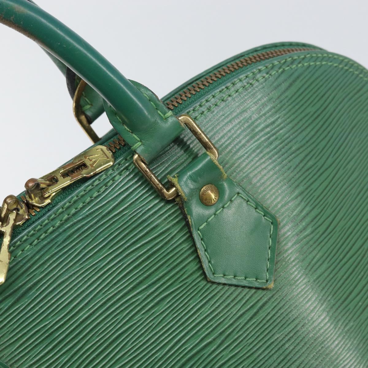 LOUIS VUITTON Epi Alma Hand Bag Borneo Green M52144 LV Auth 169584