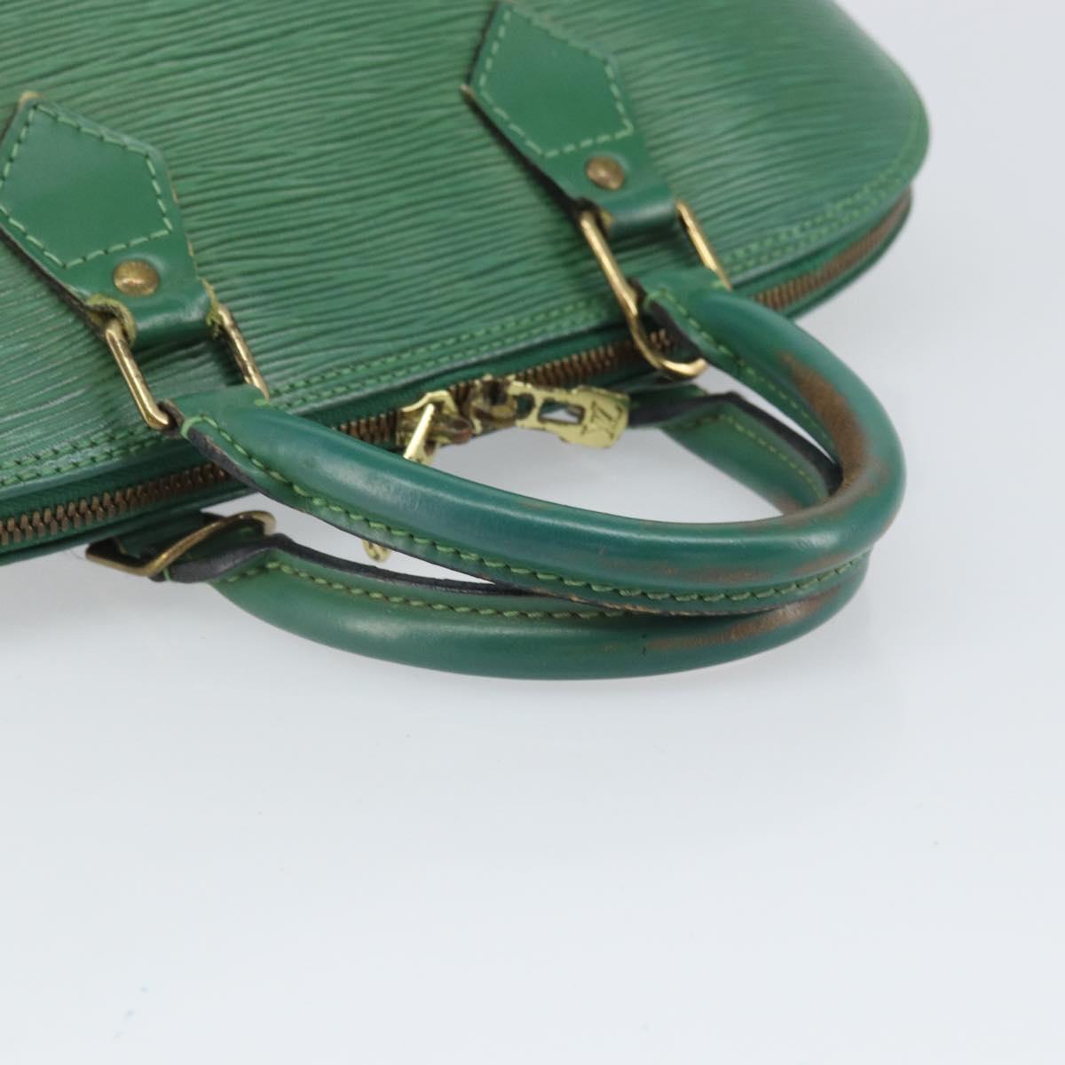 LOUIS VUITTON Epi Alma Hand Bag Borneo Green M52144 LV Auth 169584