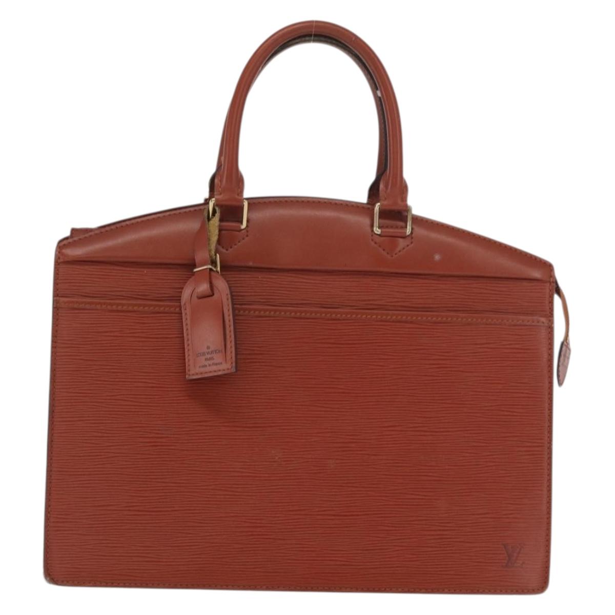 LOUIS VUITTON Epi Riviera Hand Bag Brown M48183 LV Auth 169585