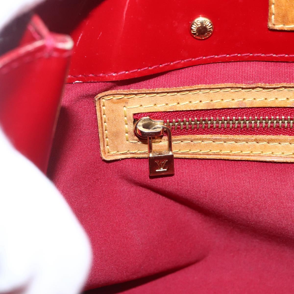 LOUIS VUITTON Monogram Vernis Reade PM Bag Pomme D'amour M91990 LV Auth 169598