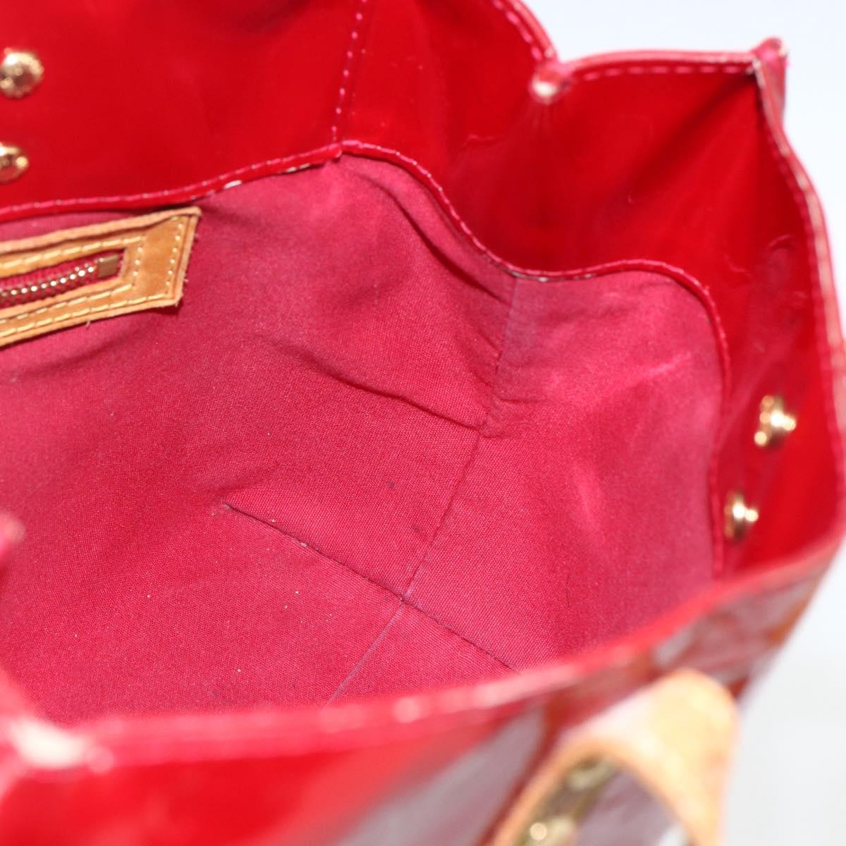 LOUIS VUITTON Monogram Vernis Reade PM Bag Pomme D'amour M91990 LV Auth 169598