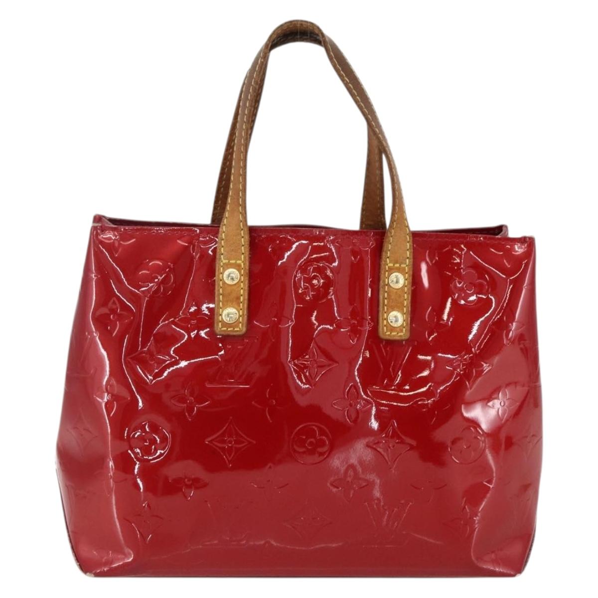 LOUIS VUITTON Monogram Vernis Reade PM Bag Pomme D'amour M91990 LV Auth 169598
