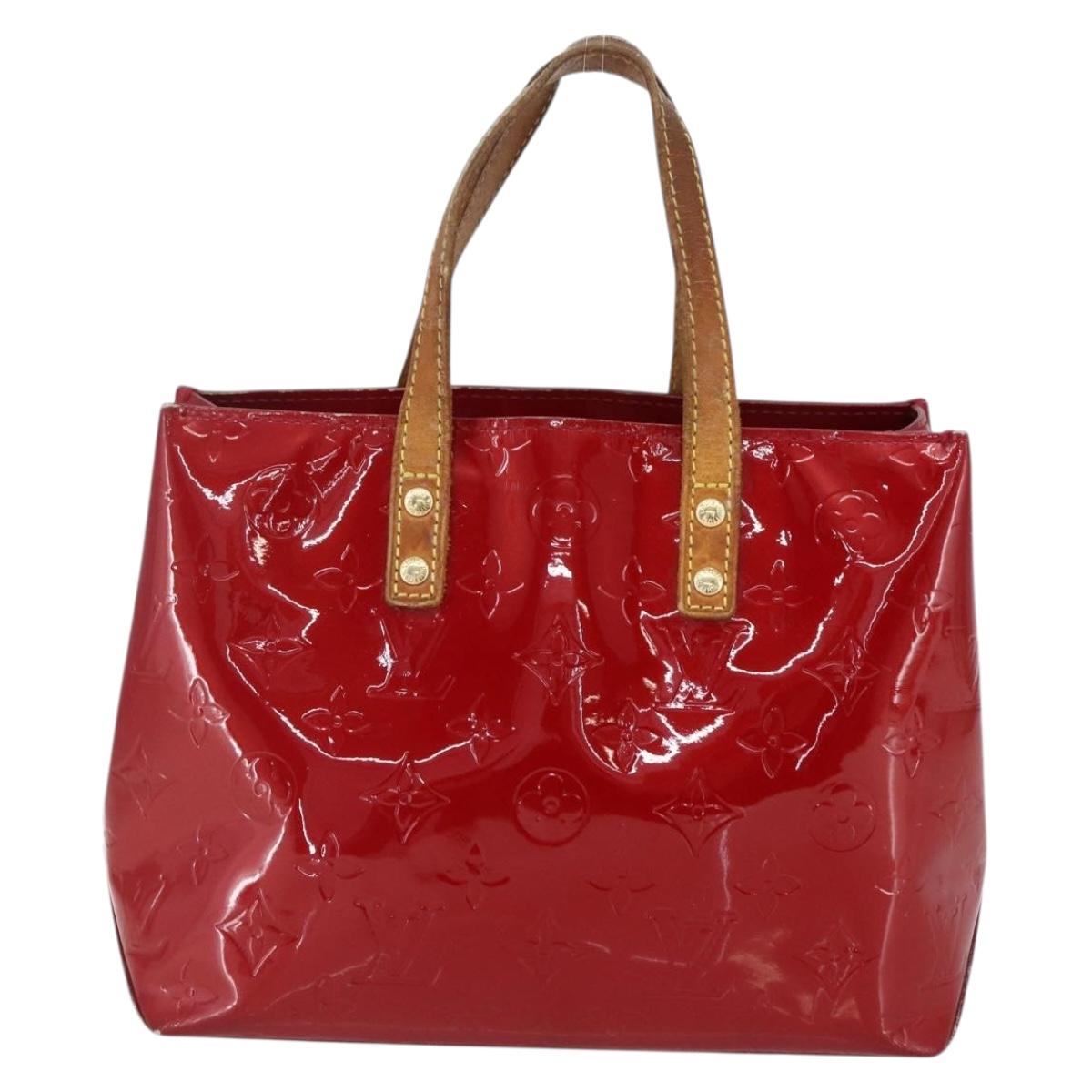 LOUIS VUITTON Monogram Vernis Reade PM Bag Pomme D'amour M91990 LV Auth 169598