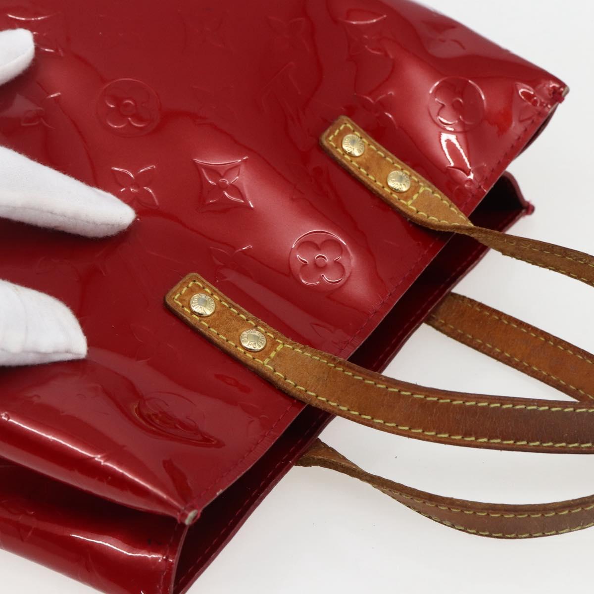 LOUIS VUITTON Monogram Vernis Reade PM Bag Pomme D'amour M91990 LV Auth 169598