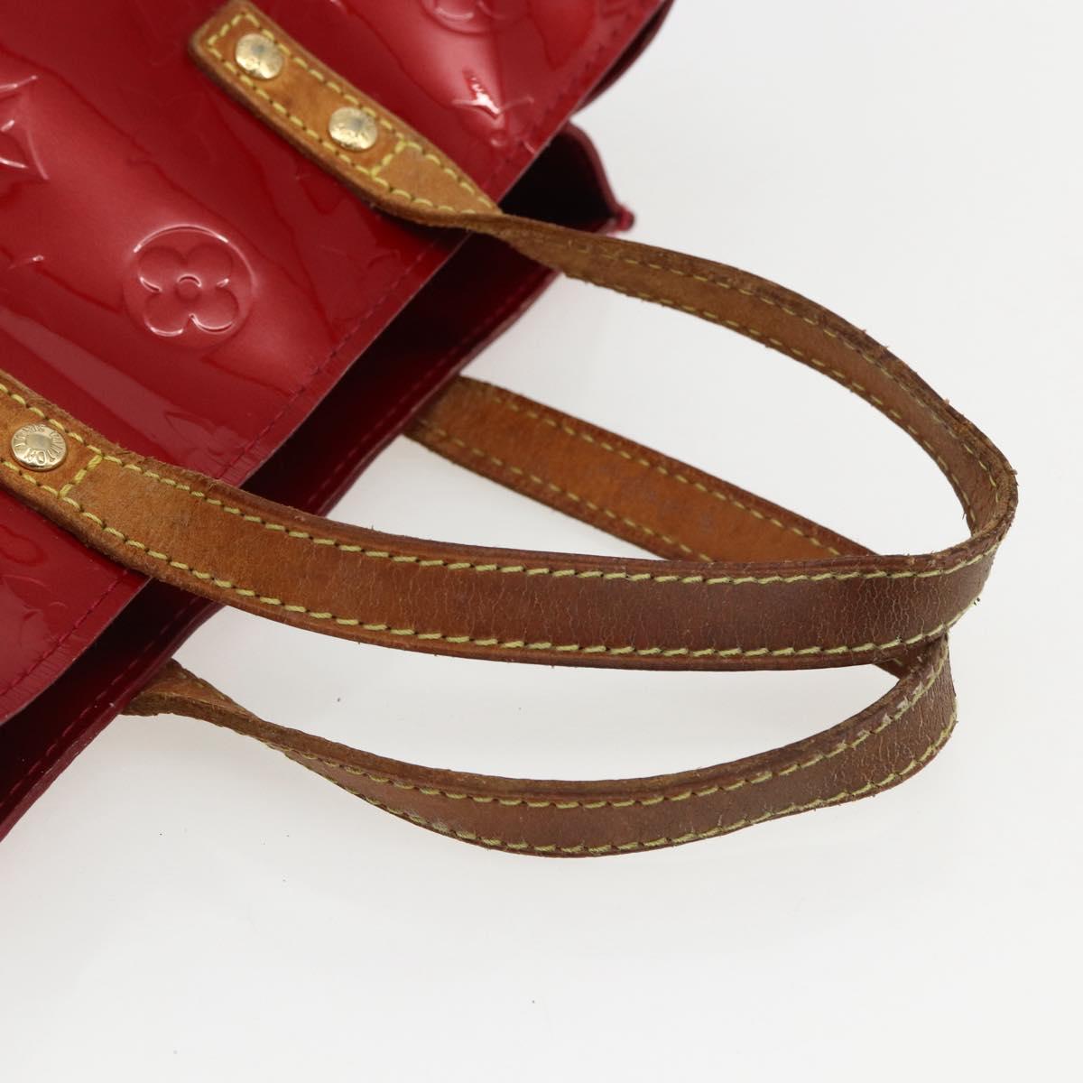 LOUIS VUITTON Monogram Vernis Reade PM Bag Pomme D'amour M91990 LV Auth 169598