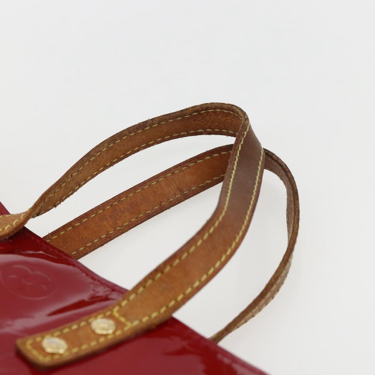 LOUIS VUITTON Monogram Vernis Reade PM Bag Pomme D'amour M91990 LV Auth 169598