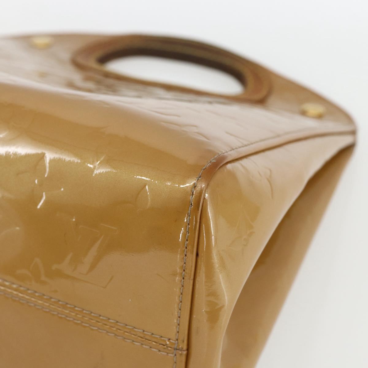 LOUIS VUITTON Monogram Vernis Maple Drive Bag Noisette M91376 LV Auth 169608