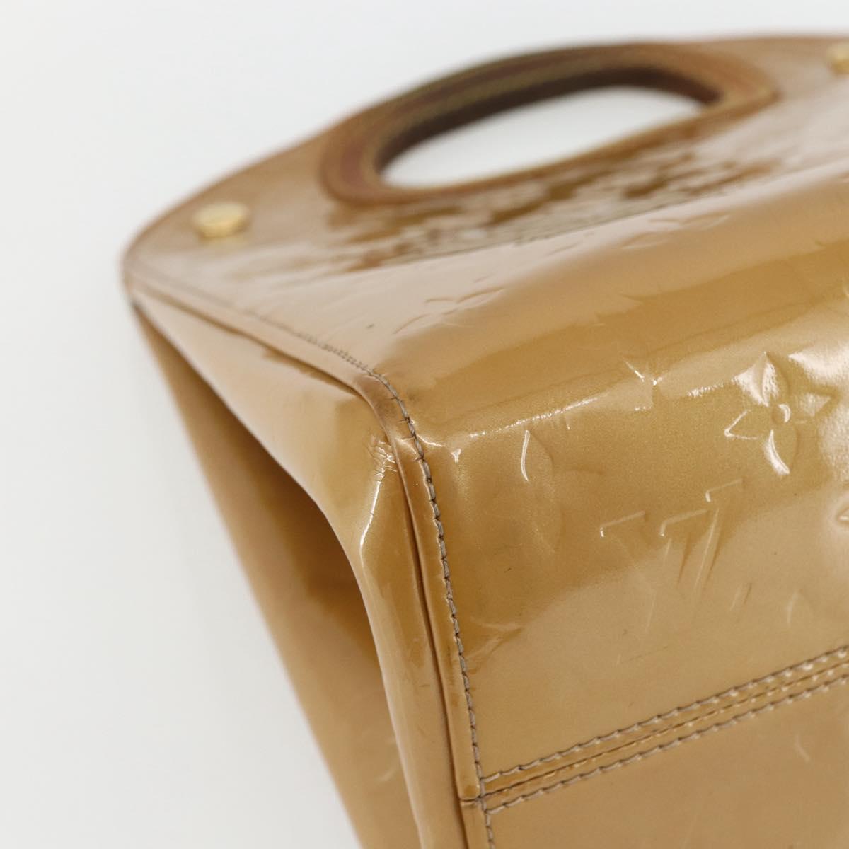 LOUIS VUITTON Monogram Vernis Maple Drive Bag Noisette M91376 LV Auth 169608