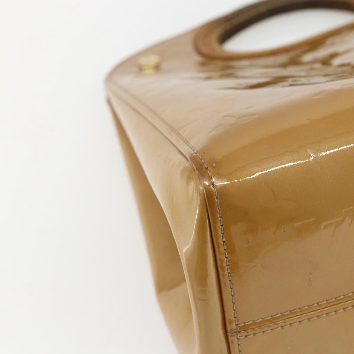 LOUIS VUITTON Monogram Vernis Maple Drive Bag Noisette M91376 LV Auth 169608