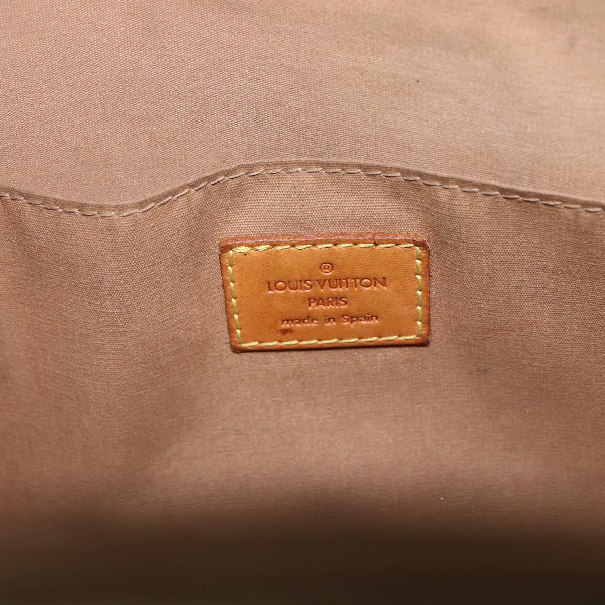 LOUIS VUITTON Monogram Vernis Maple Drive Bag Noisette M91376 LV Auth 169608