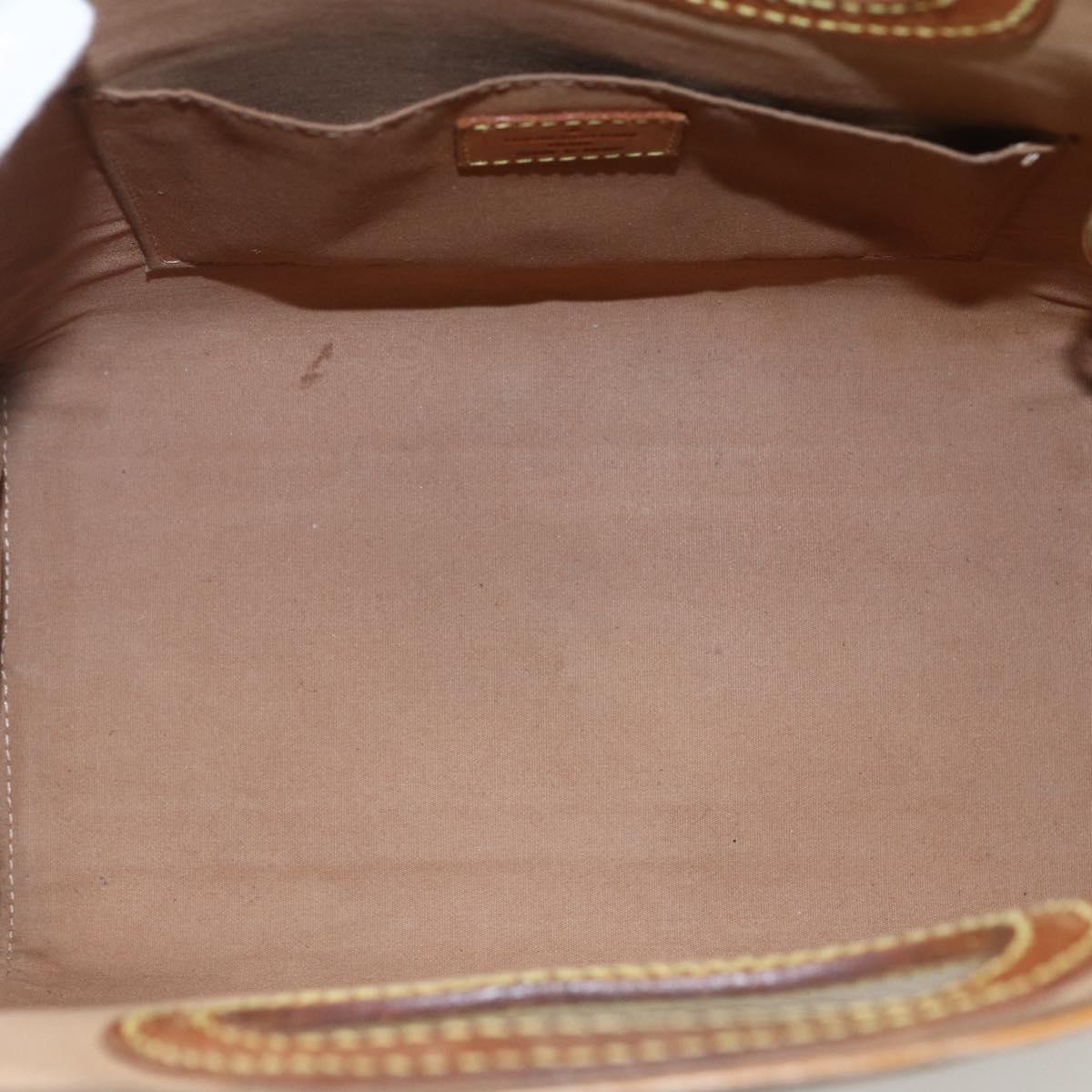 LOUIS VUITTON Monogram Vernis Maple Drive Bag Noisette M91376 LV Auth 169608
