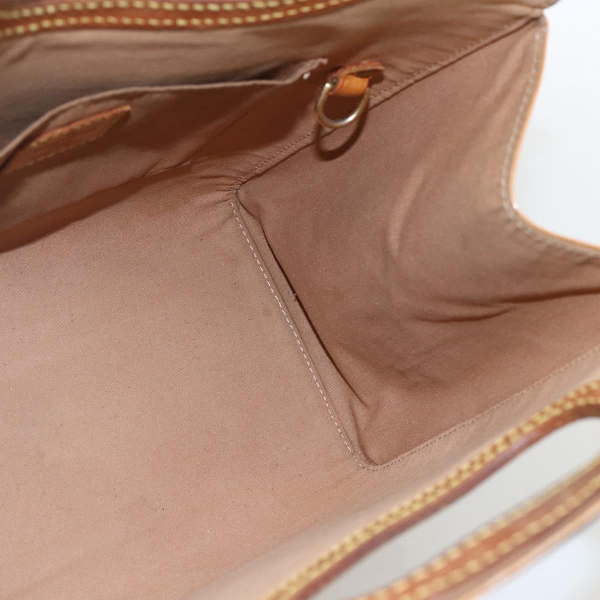 LOUIS VUITTON Monogram Vernis Maple Drive Bag Noisette M91376 LV Auth 169608