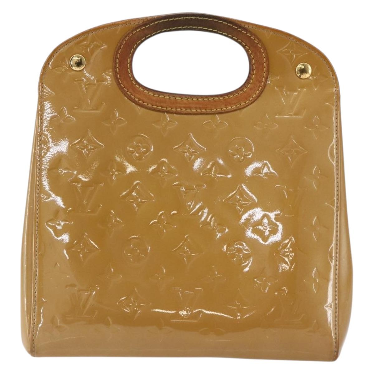 LOUIS VUITTON Monogram Vernis Maple Drive Bag Noisette M91376 LV Auth 169608