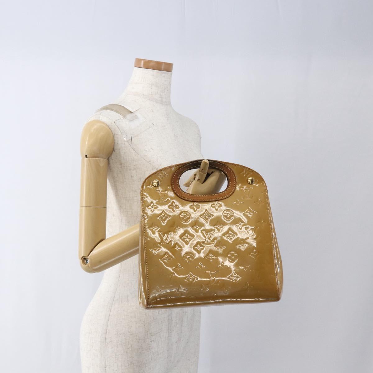 LOUIS VUITTON Monogram Vernis Maple Drive Bag Noisette M91376 LV Auth 169608