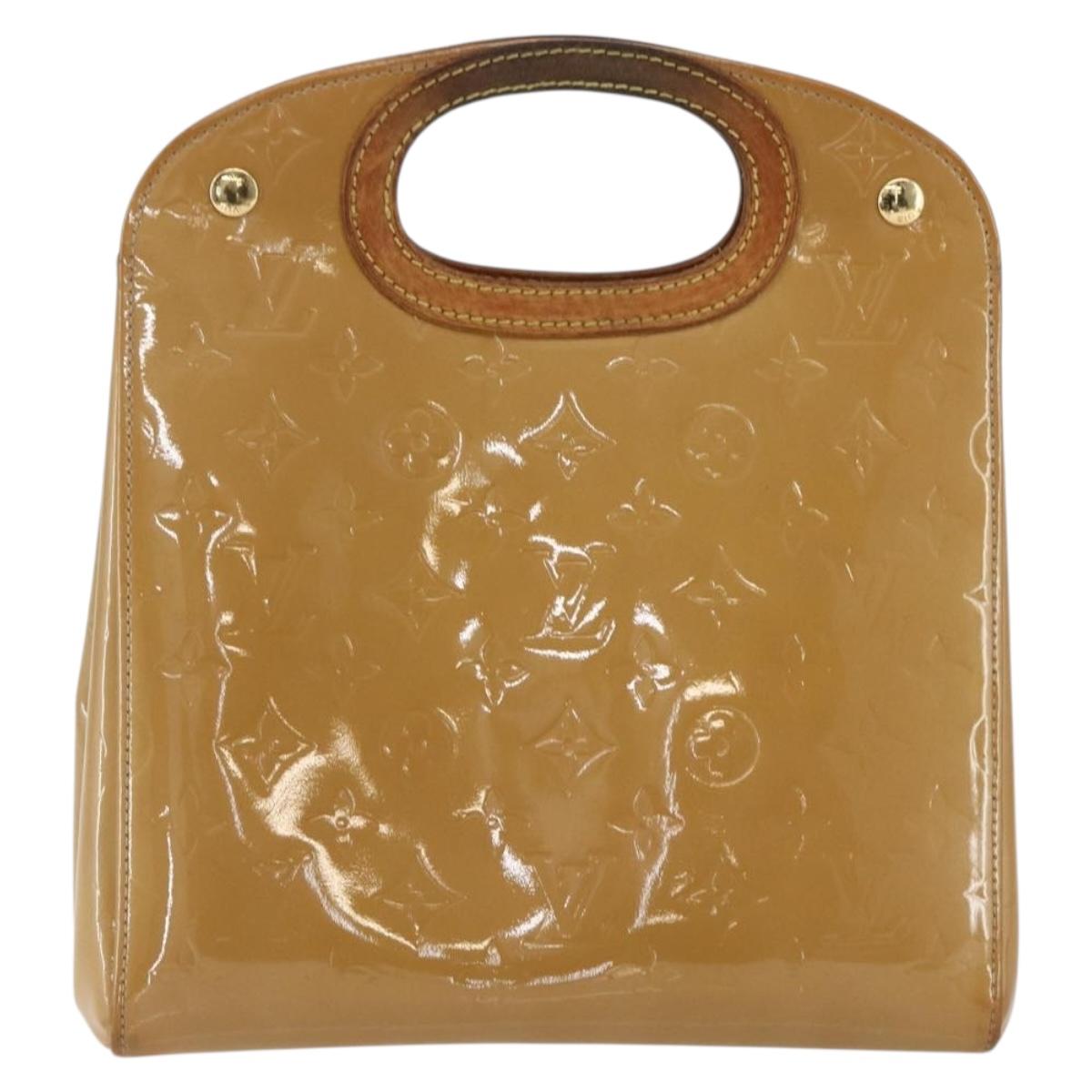 LOUIS VUITTON Monogram Vernis Maple Drive Bag Noisette M91376 LV Auth 169608