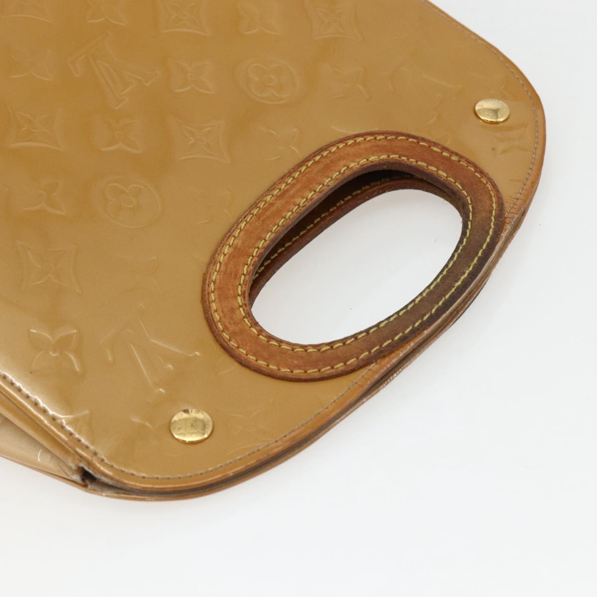 LOUIS VUITTON Monogram Vernis Maple Drive Bag Noisette M91376 LV Auth 169608