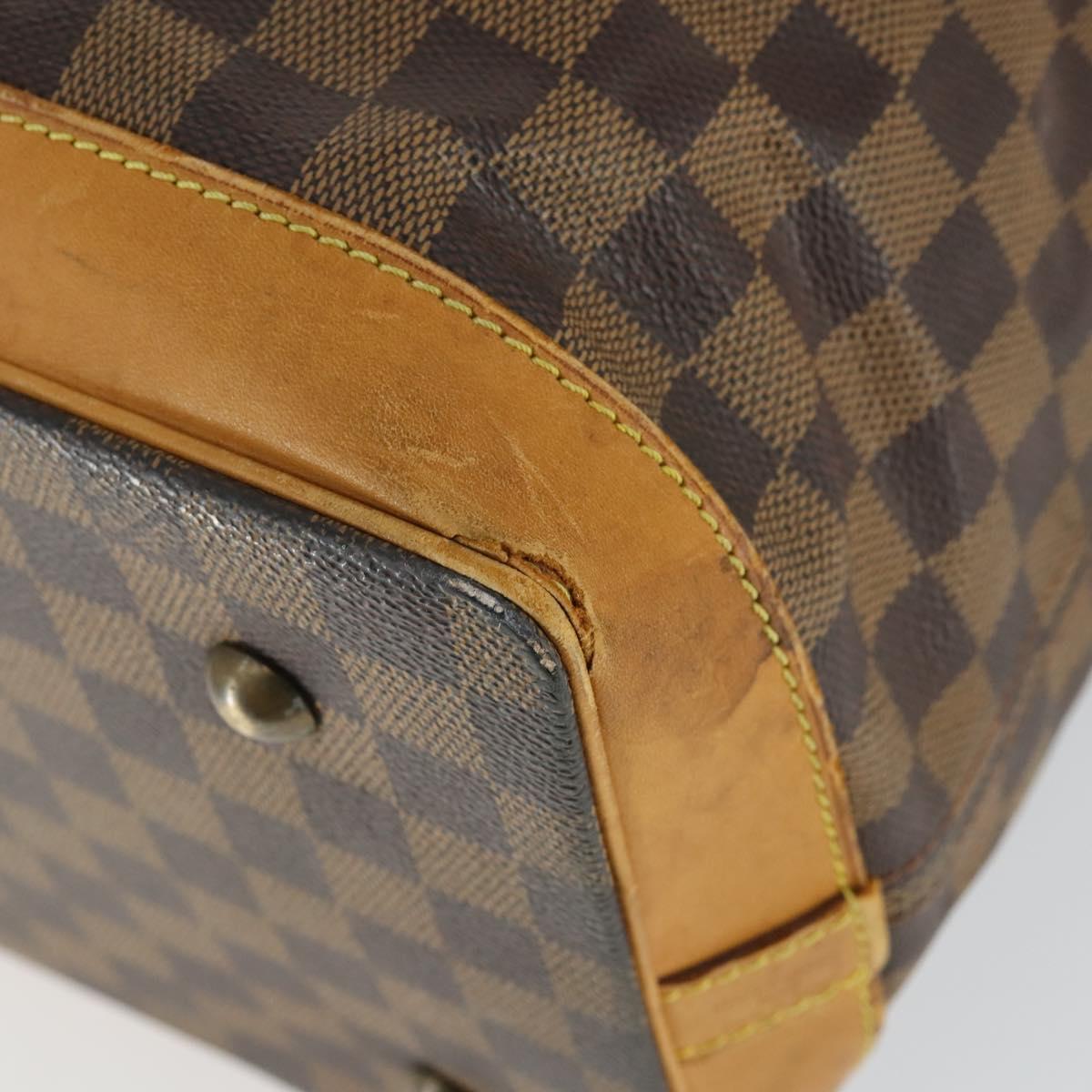 LOUIS VUITTON Damier Ebene Clipper Boston Bag 2way M99039 LV Auth 169619