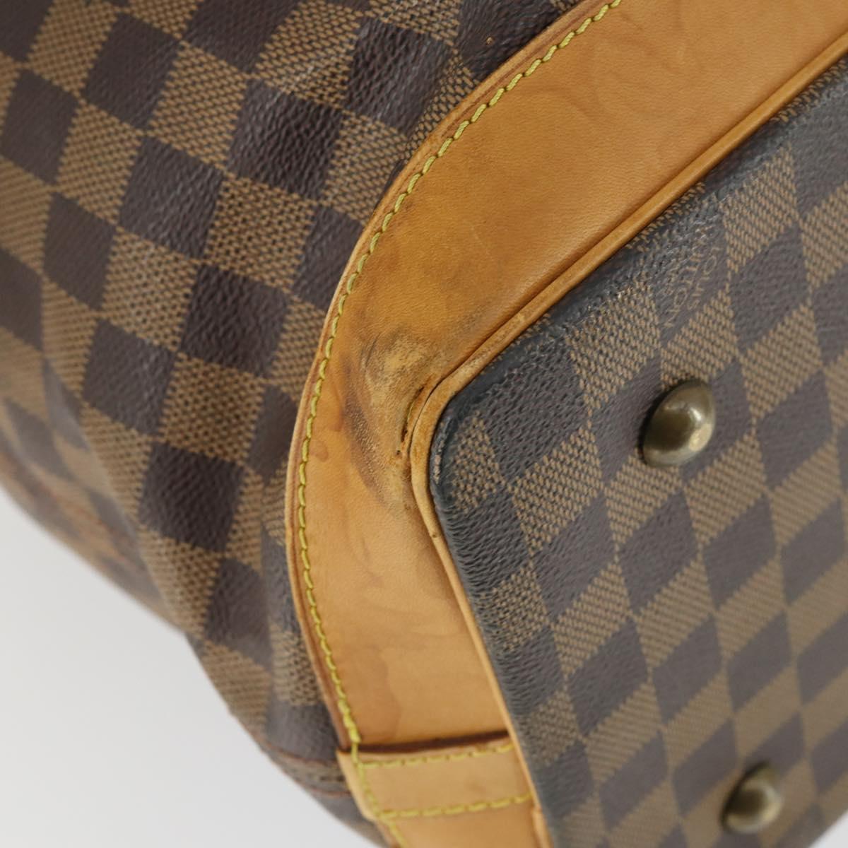 LOUIS VUITTON Damier Ebene Clipper Boston Bag 2way M99039 LV Auth 169619