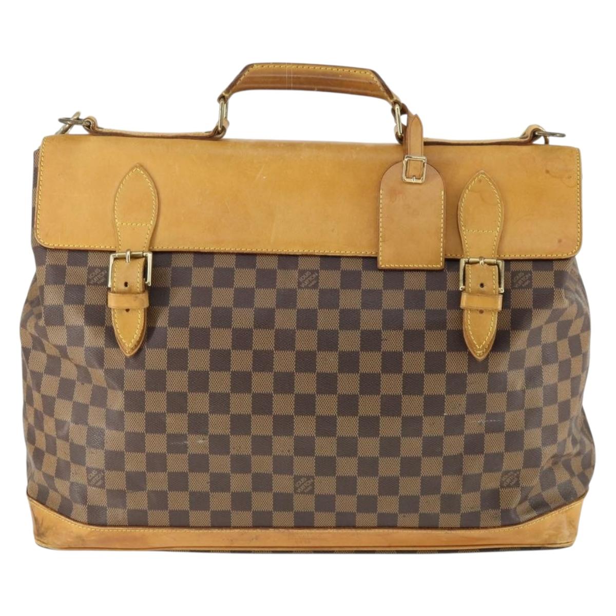 LOUIS VUITTON Damier Ebene Clipper Boston Bag 2way M99039 LV Auth 169619
