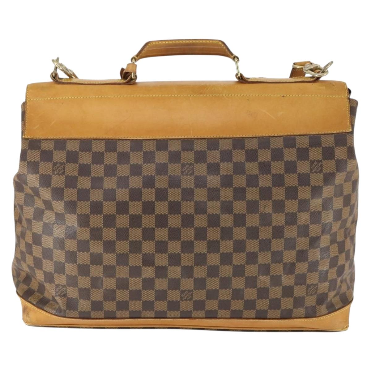 LOUIS VUITTON Damier Ebene Clipper Boston Bag 2way M99039 LV Auth 169619
