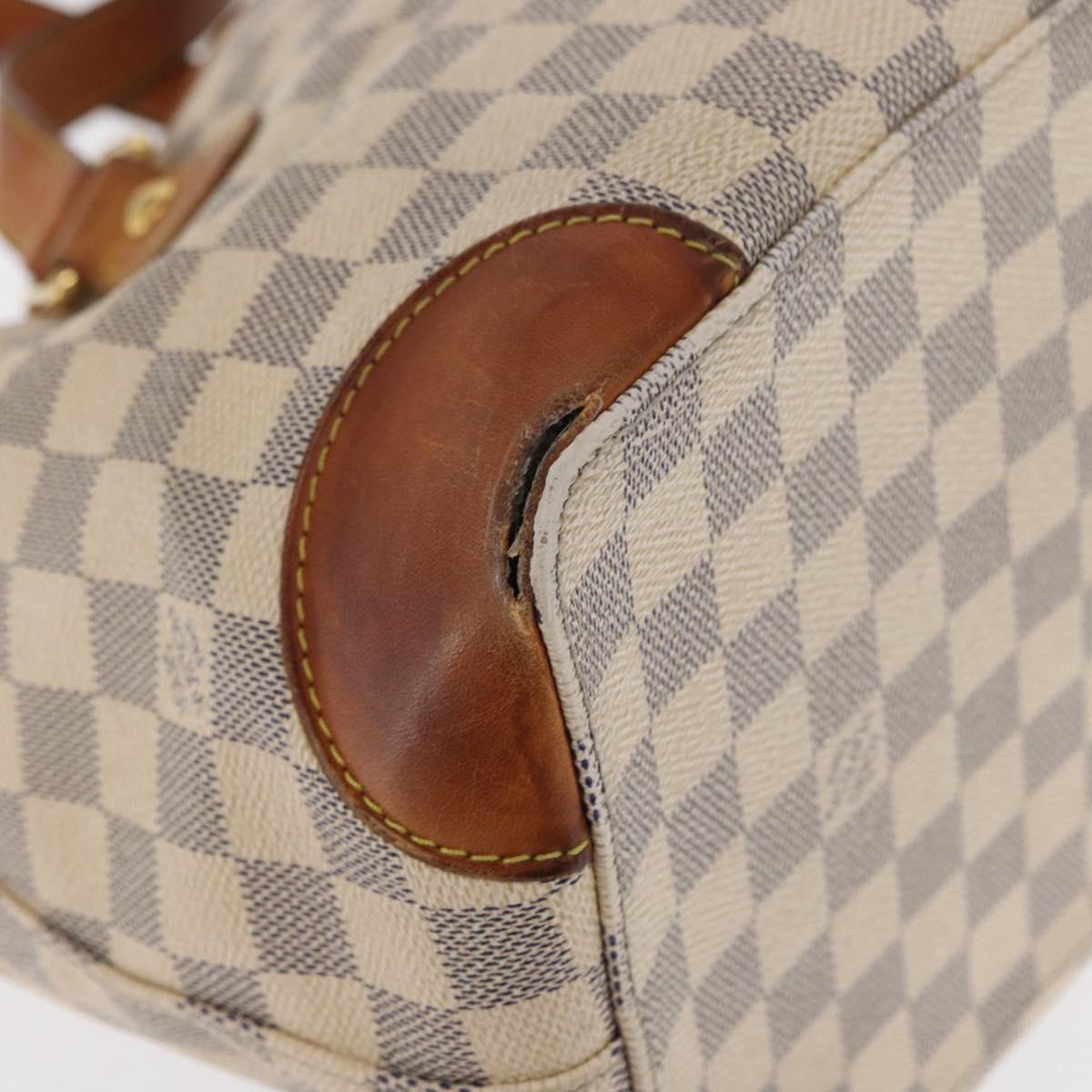 LOUIS VUITTON Damier Azur Hampstead MM Tote Bag N51206 LV Auth 169626