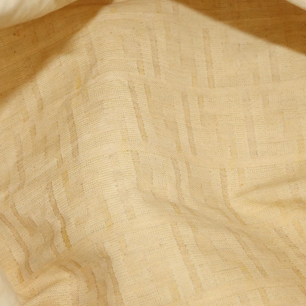 FENDI Zucca Canvas Tote Bag Ivory Auth 169632