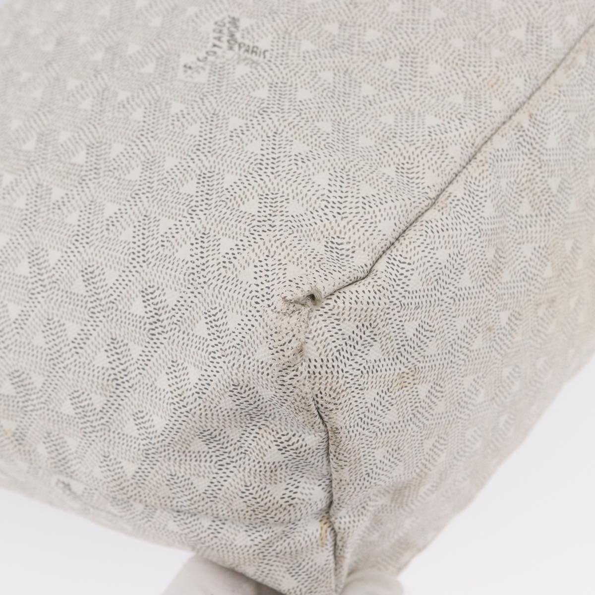 GOYARD Saint Louis PM Tote Bag PVC White Auth 169635