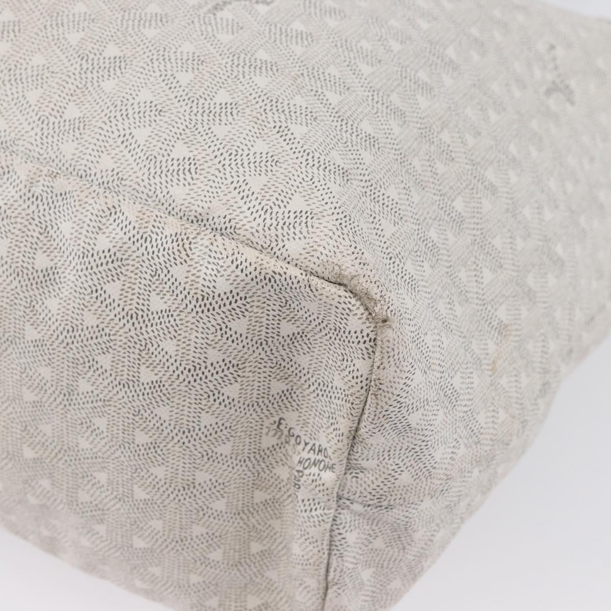 GOYARD Saint Louis PM Tote Bag PVC White Auth 169635