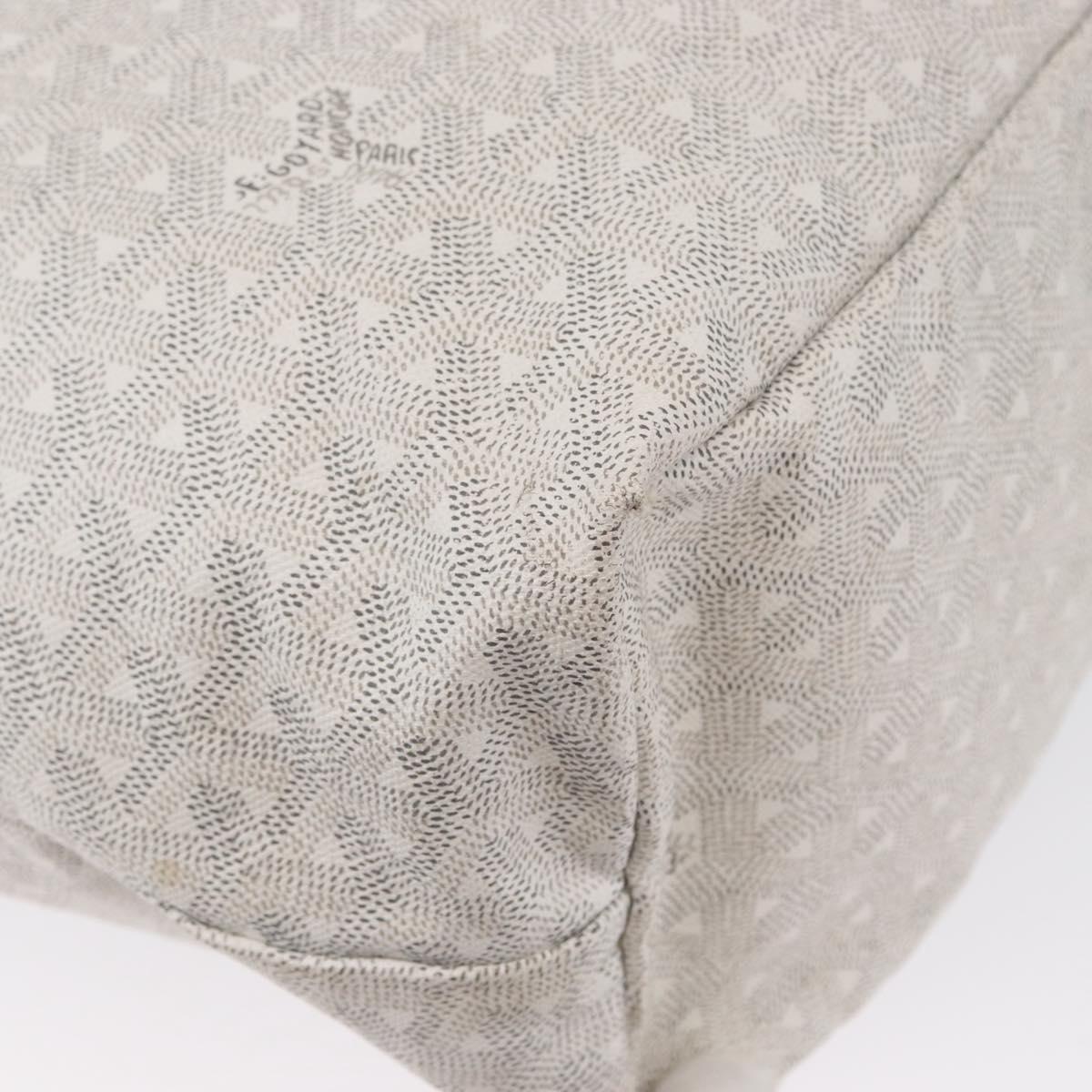 GOYARD Saint Louis PM Tote Bag PVC White Auth 169635