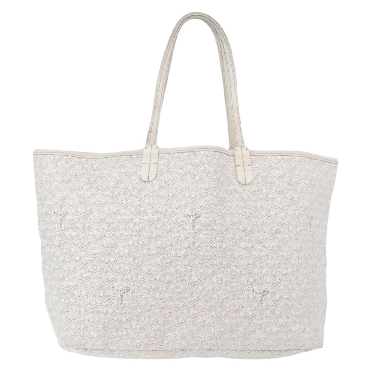 GOYARD Saint Louis PM Tote Bag PVC White Auth 169635