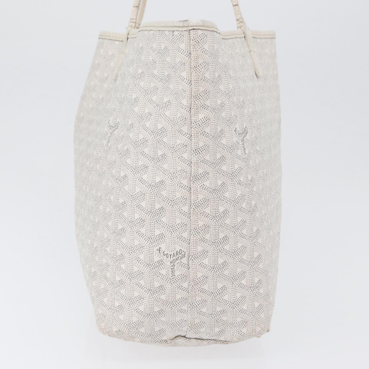 GOYARD Saint Louis PM Tote Bag PVC White Auth 169635