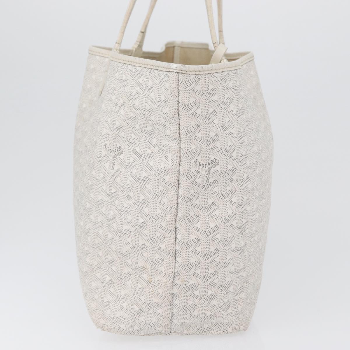 GOYARD Saint Louis PM Tote Bag PVC White Auth 169635