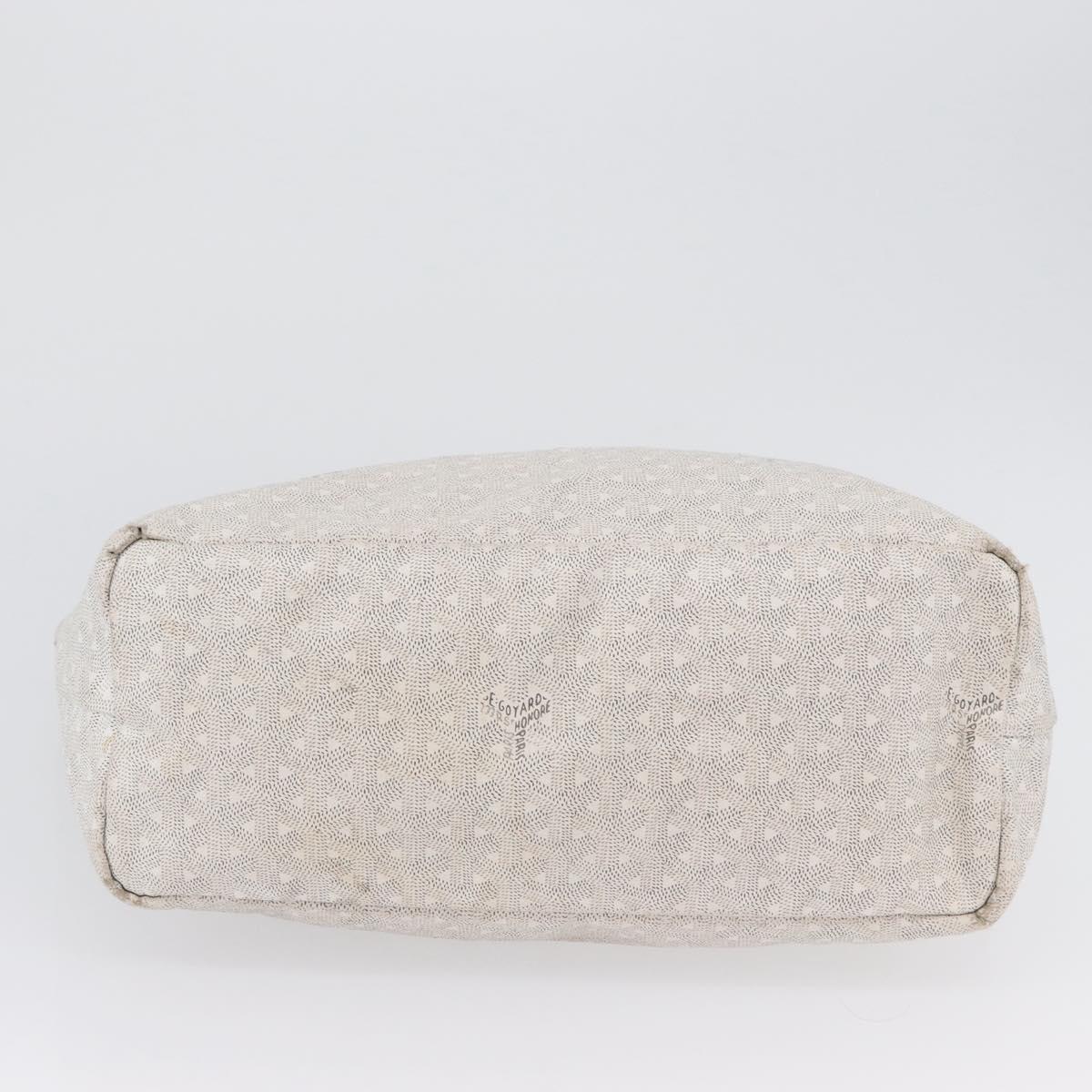 GOYARD Saint Louis PM Tote Bag PVC White Auth 169635