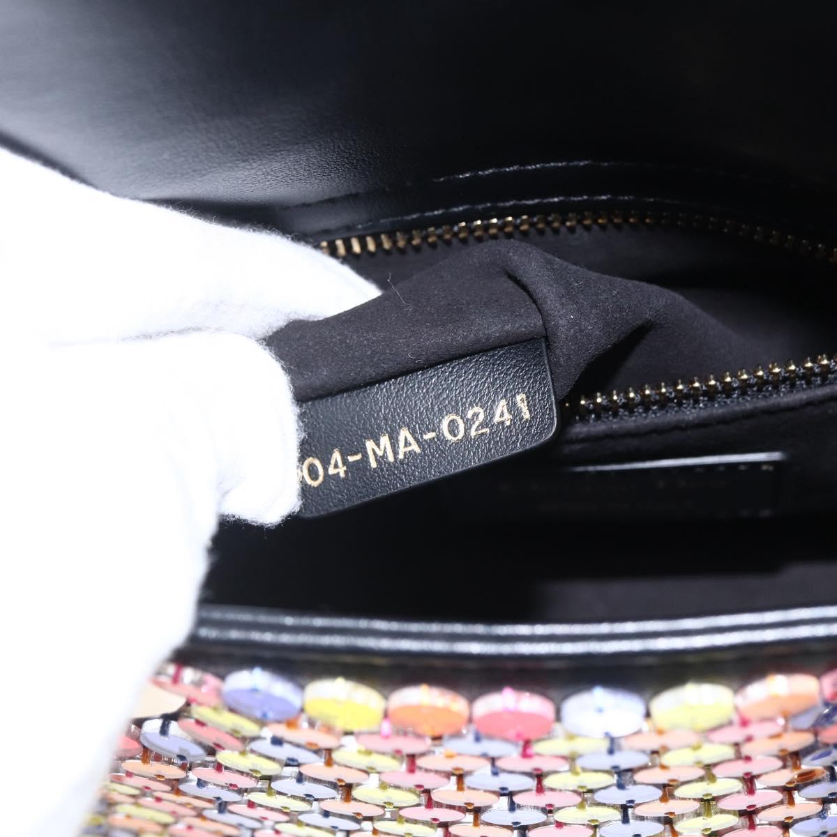 Christian Dior Chain Lady Dior Bag Leather 2way Multicolor Gold Auth 169657SM