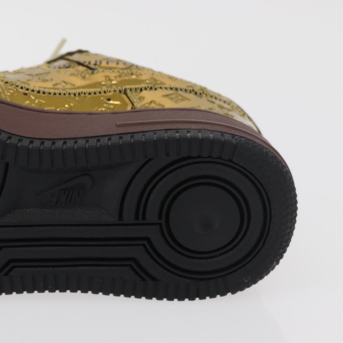 LOUIS VUITTON Air Force 1 By Virgil Abloh Nike Sneakers Patent LV Auth 169658SM