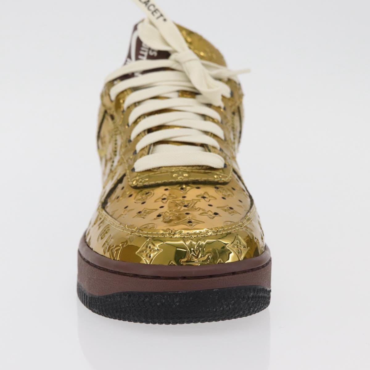 LOUIS VUITTON Air Force 1 By Virgil Abloh Nike Sneakers Patent LV Auth 169658SM
