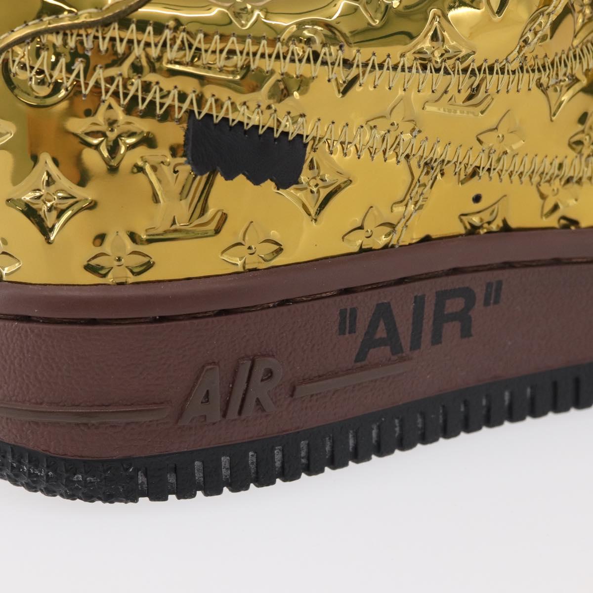 LOUIS VUITTON Air Force 1 By Virgil Abloh Nike Sneakers Patent LV Auth 169658SM