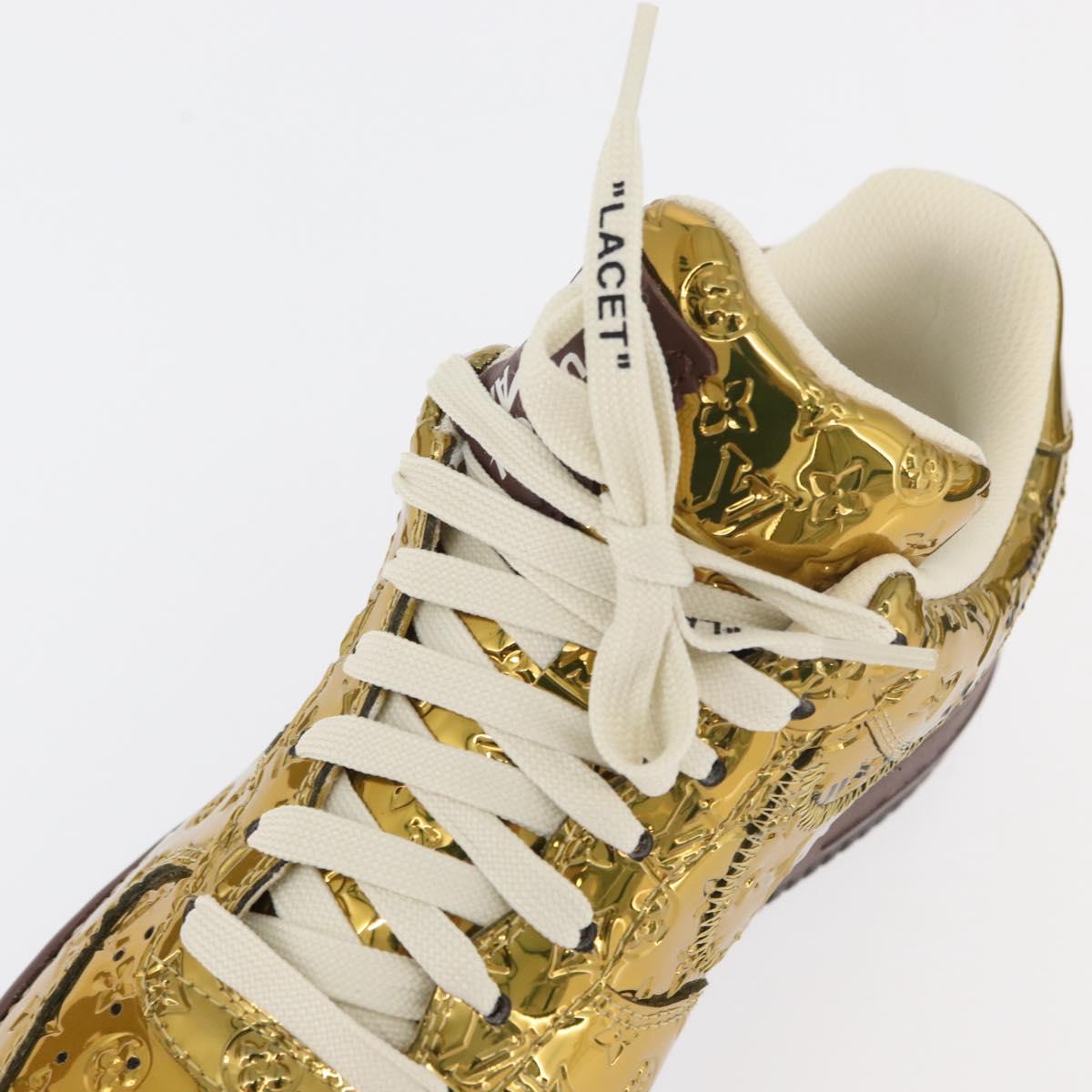 LOUIS VUITTON Air Force 1 By Virgil Abloh Nike Sneakers Patent LV Auth 169658SM