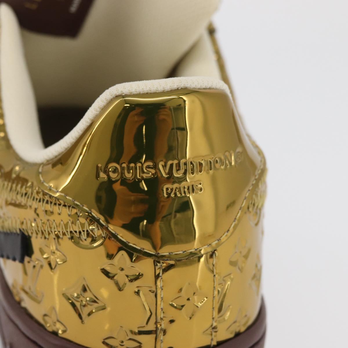 LOUIS VUITTON Air Force 1 By Virgil Abloh Nike Sneakers Patent LV Auth 169658SM