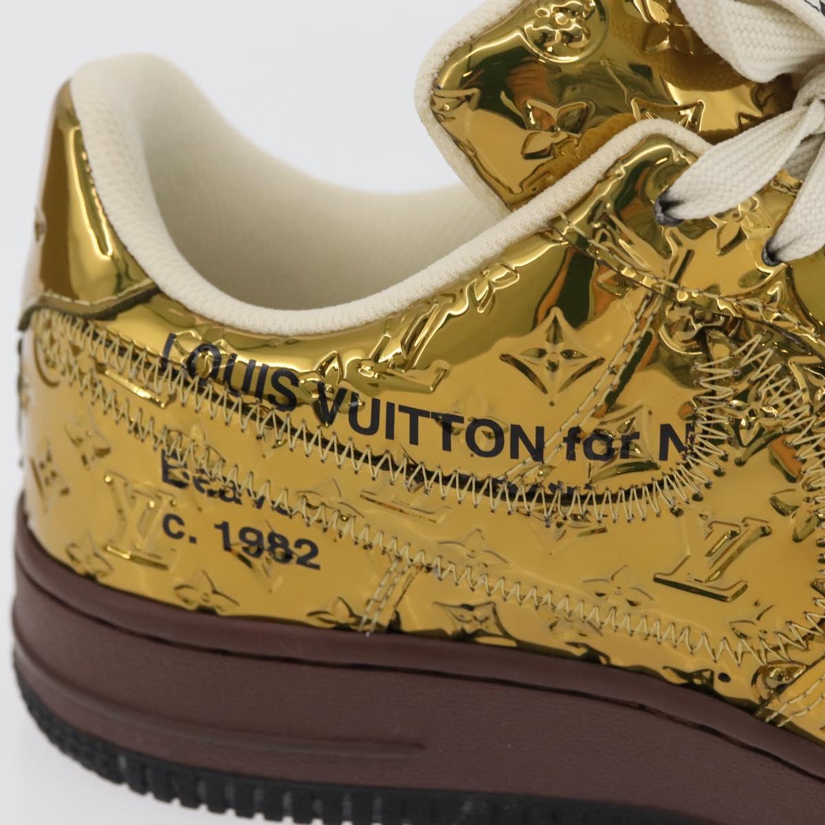 LOUIS VUITTON Air Force 1 By Virgil Abloh Nike Sneakers Patent LV Auth 169658SM