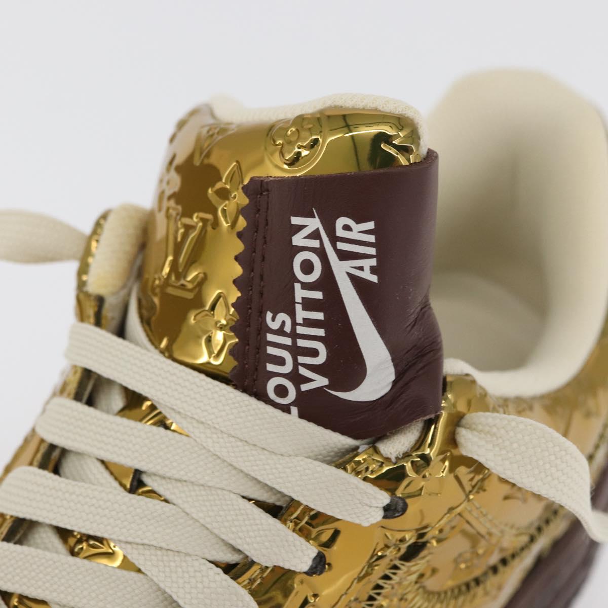 LOUIS VUITTON Air Force 1 By Virgil Abloh Nike Sneakers Patent LV Auth 169658SM