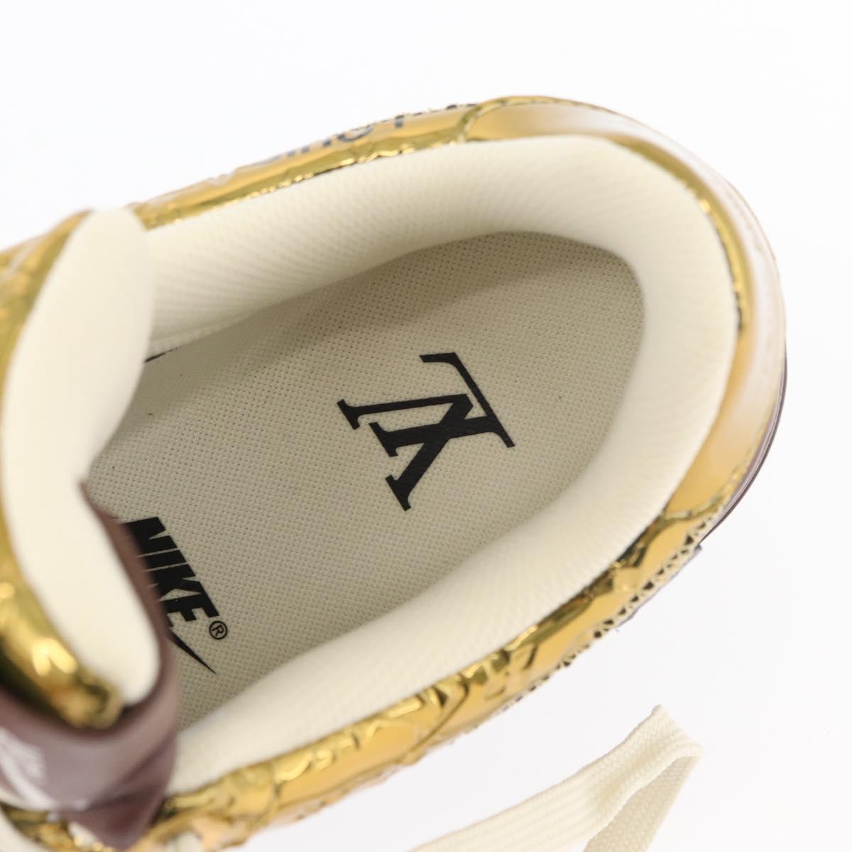 LOUIS VUITTON Air Force 1 By Virgil Abloh Nike Sneakers Patent LV Auth 169658SM