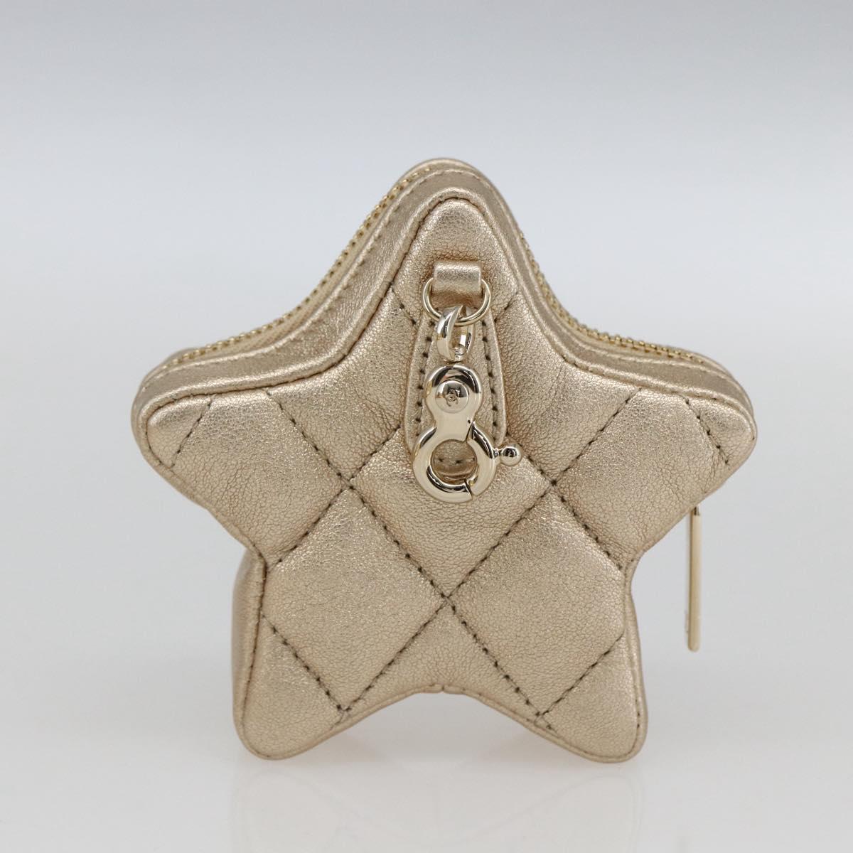 CHANEL Matelasse Backpack Patent leather Gold CC Auth 169659SM