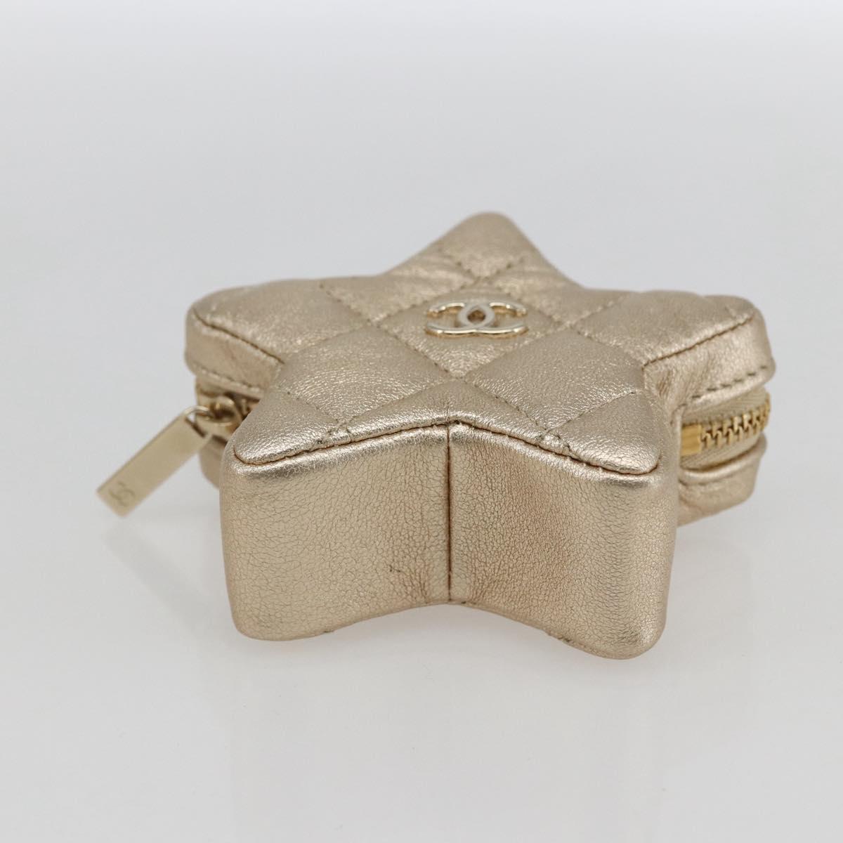 CHANEL Matelasse Backpack Patent leather Gold CC Auth 169659SM