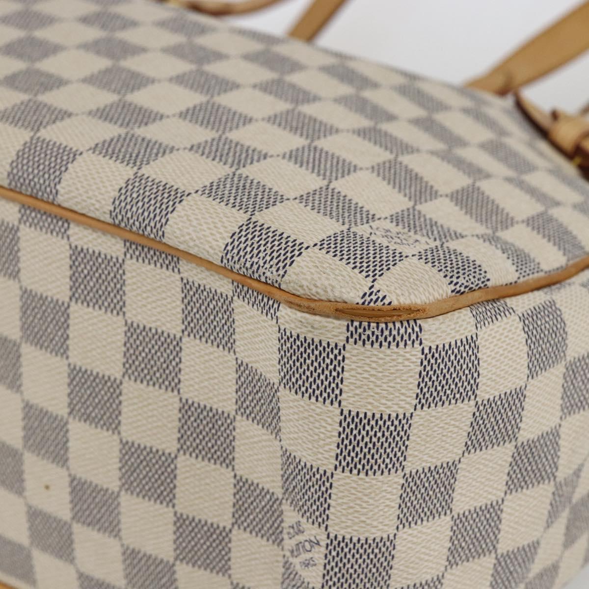 LOUIS VUITTON Damier Azur Batignolles Horizontal Tote Bag N48172 LV Auth 169678