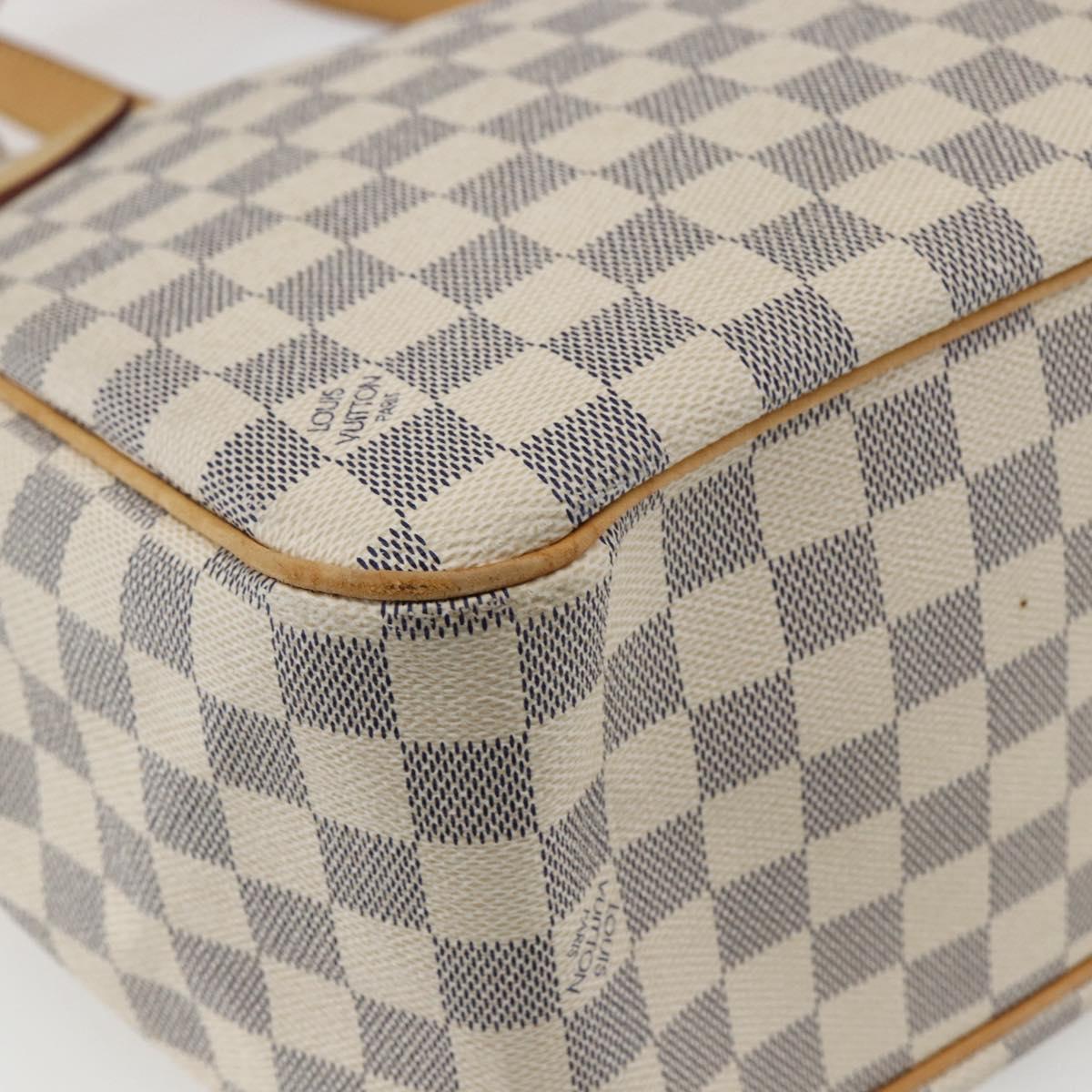 LOUIS VUITTON Damier Azur Batignolles Horizontal Tote Bag N48172 LV Auth 169678