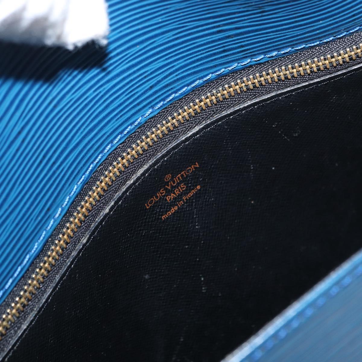 LOUIS VUITTON Epi Saint Cloud GM Shoulder Bag Toledo Blue M52195 LV Auth 169695