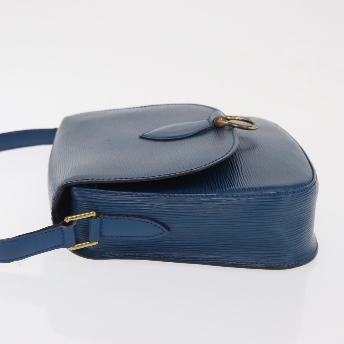 LOUIS VUITTON Epi Saint Cloud GM Shoulder Bag Toledo Blue M52195 LV Auth 169695