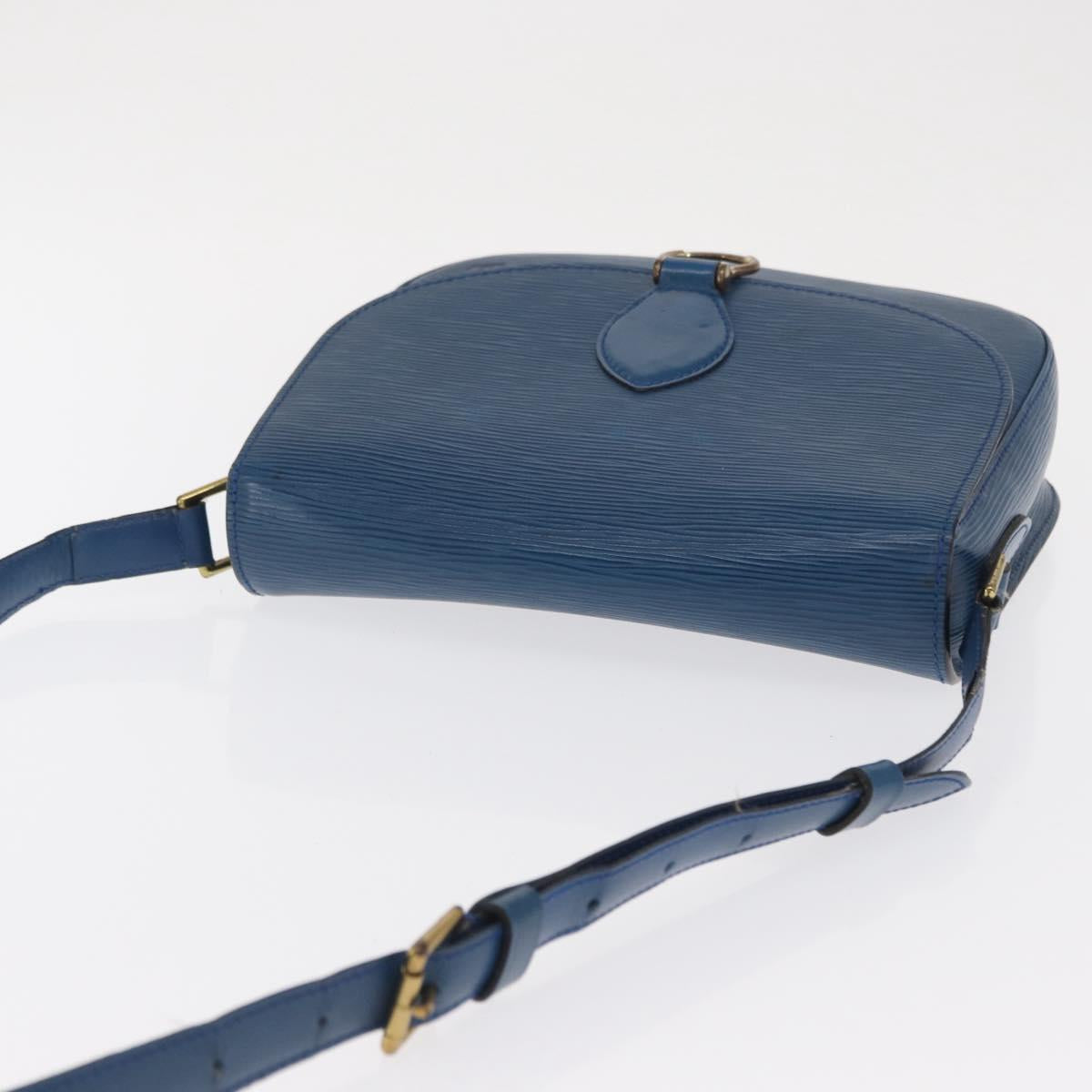 LOUIS VUITTON Epi Saint Cloud GM Shoulder Bag Toledo Blue M52195 LV Auth 169695